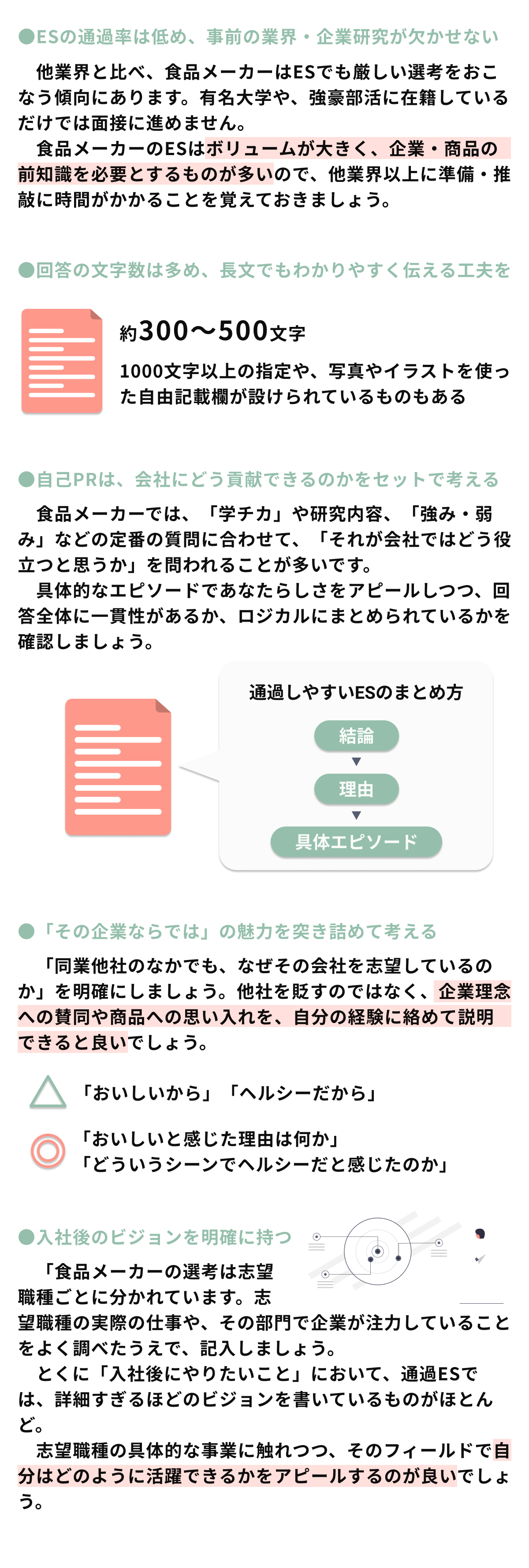 大手食品 飲料メーカー通過者esまとめ 21卒 Vol 4 En Courage